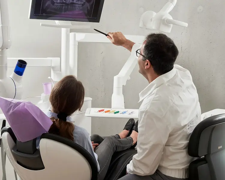 Person working on laptop